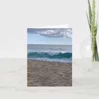 Blank Coastal Beach Card