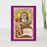 Cupid Vintage Valentine's Card