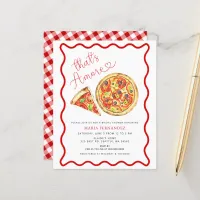 Budget Thats Amore Italian Pizza Bridal Shower