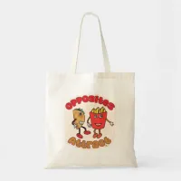 Taco Fry Opposites Attract Food Friends Forever Tote Bag