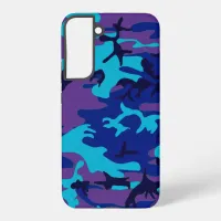 Dark Blue and Purple Camouflage Samsung Galaxy S22+ Case