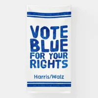 Vote Blue For Your Rights Banner