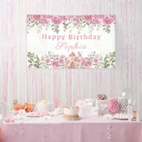 The Little Fairy And Teapot Birthday Banner