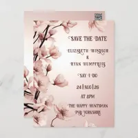 Elegant Floral Blossom Wedding Invitations