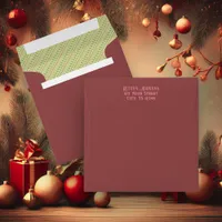 Retro Christmas Square Envelope