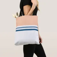 Trendy Modern simple retro Stripes striped Tote Bag