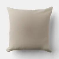 Taupe Radial Gradient Throw Pillow