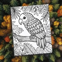 Amazon Parrot | Color Me Page