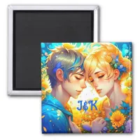 Romantic Couple's Gift | Anime Boy and Girl Magnet