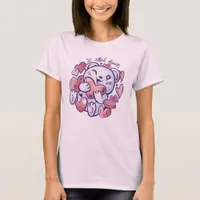 Cute Bear I Steal Hearts Valentine T-Shirt