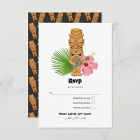 Tiki Time Luau Summer Beach RSVP Card