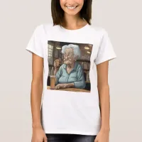 Old Lady Drinking a Tap Beer and Shot T-Shirt
