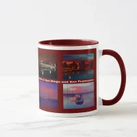 Skies of San Diego and San Francisco Mug