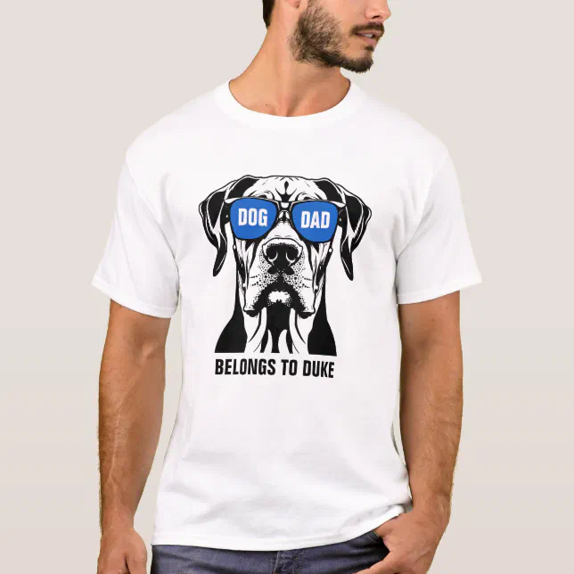 Cute Great Dane Dog Dad Father's Day T-Shirt