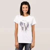 Wisteria Monogram 'W' Personalized T-Shirt