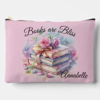 Blissful Bookworm Pink Pencil Bag