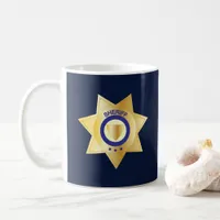 Sheriff Gold Star Badge Coffee Mug