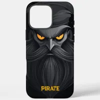 Grumpy Pirate Portrait iPhone 16 Pro Max Case