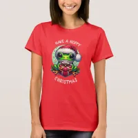 Have a Hoppy Christmas | Frog Pun T-Shirt