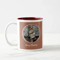 Merry Christmas NYC Rockefeller Plaza Drummer Boy Two-Tone Coffee Mug