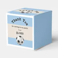 Football Birthday Party Soccer Ball Thank You Favor Boxes