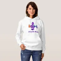 Treble Clef - Music Symbol Design Hoodie