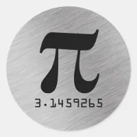 3.1459265 Pi Mathematical Constant Classic Round Sticker