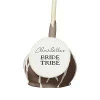 Bachelorette Party Bride Tribe Elegant Name Cake Pops