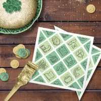 St. Patrick's Hand Drawn Icons ID635 Napkins