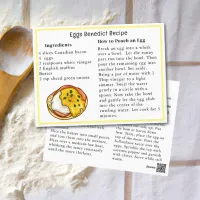 Eggs Benedict Day Recipe Postcard