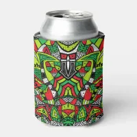 Psychedelic Tribal Abstract Colorful Composition Can Cooler