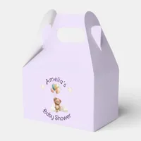 Sweet Little One on the Way Lavender Baby Shower Favor Boxes