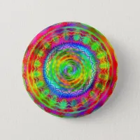 Tiedye Target Pinback Button