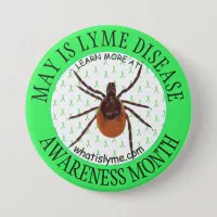 Lyme Disease Awareness Month Deer Tick Button