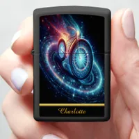 Swirling galaxies and glowing stars zippo lighter