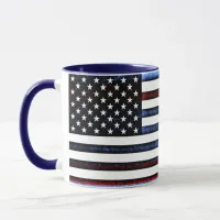 US American Flag Patriotic Red White Blue Mug