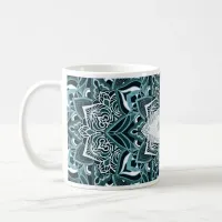 Turquoise Mandala Snowflake Mug