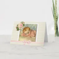 Vintage Baby: Baby Shower Invitations for Girl