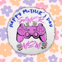 Gamer Mom Happy Mother's Day | Round Pillow