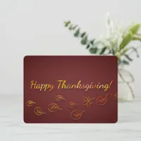 Thanksgiving Holiday Card