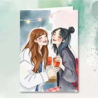 Cute Female Friend's Birthday Card