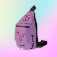 Bonus Mom - Modern in Pink & Purple | Sling Bag