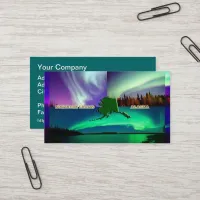 Northern Lights of Alaska Collage Business Card