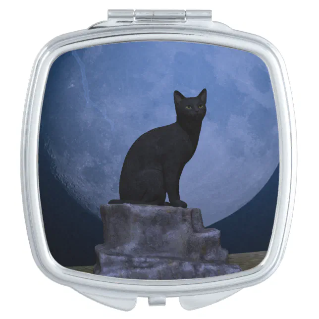 Moonlit Cat Mirror For Makeup