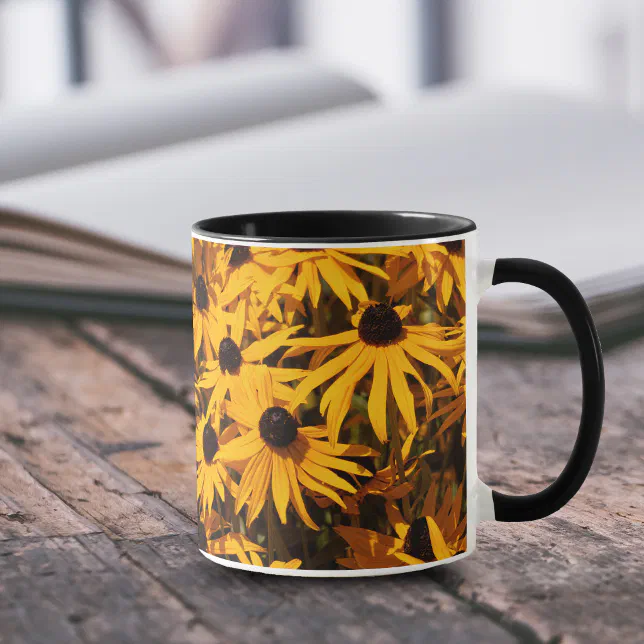 Rudbeckias Black-Eyed Susans Yellow Coneflowers Mug