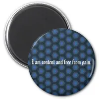 I am content and free from pain magnet