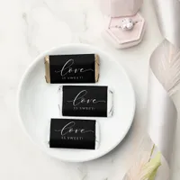 Love is Sweet Modern Elegant Bridal Shower Hershey's Miniatures