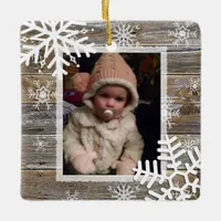 Charming Warm Holidays Photo Ornament