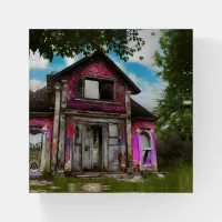 Abandoned Old Barn House near the Woods Paperweight