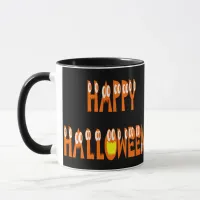 Halloween Squash Text Mug